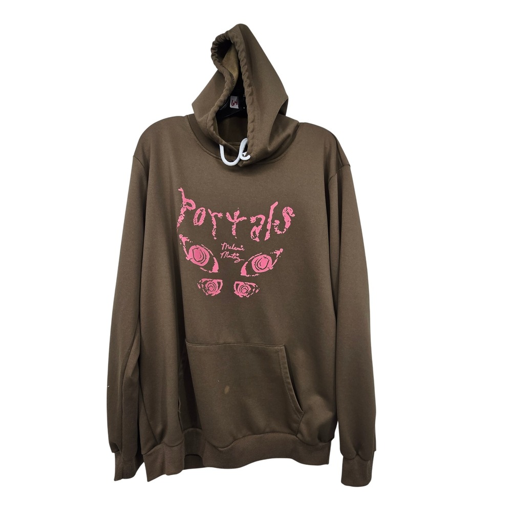 Melanie Martinez Portals Hoodie Sweatshirt Womens LG Brown Pink Graphic Tour